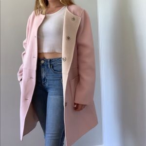Reversible Pink/Tan Thigh Length Peacoat ✨💖